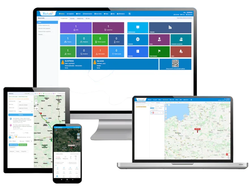 Tracksolid GPS tracking platform on desktop and mobile